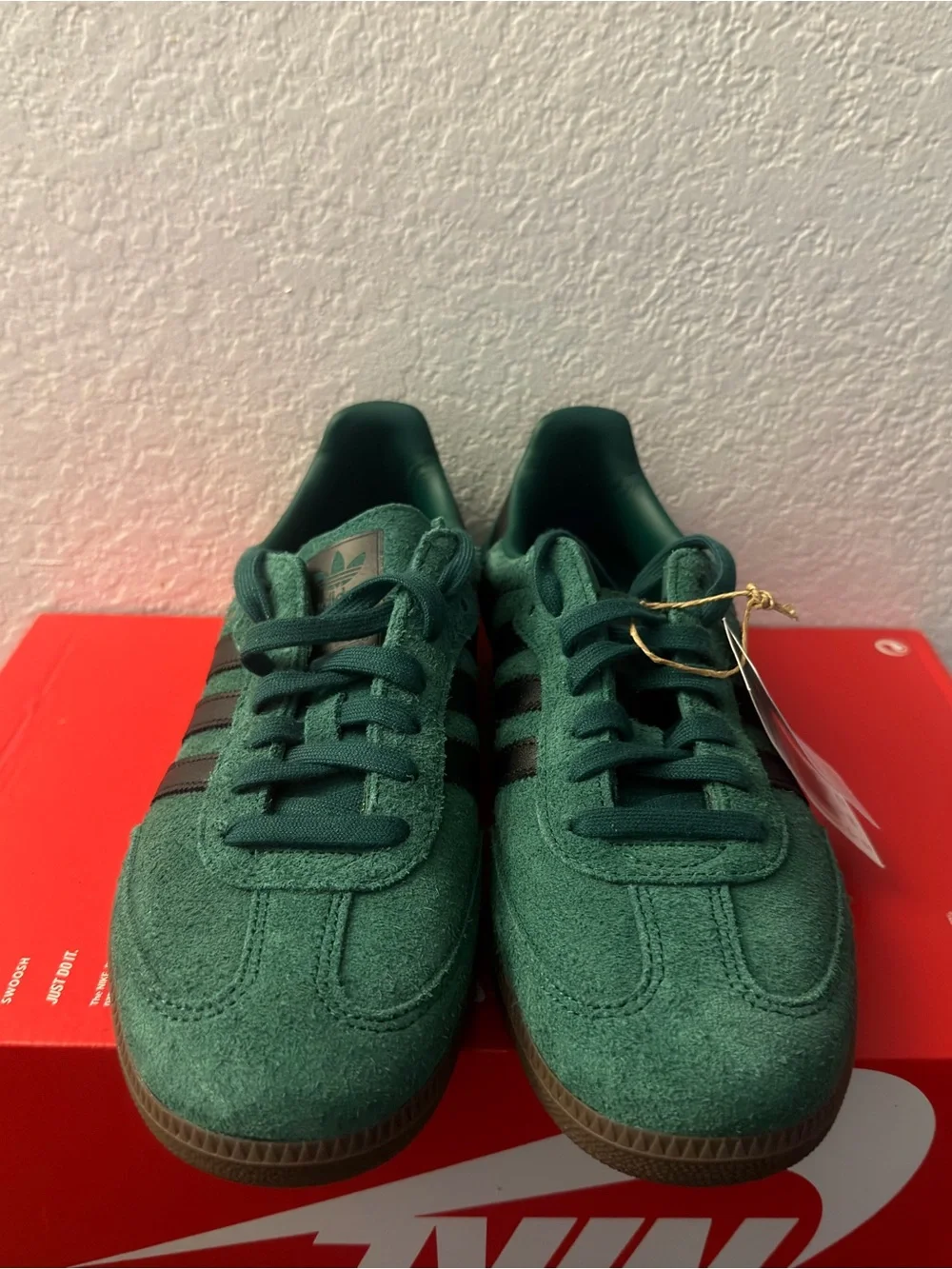 Adidas Samba OG 'Collegiate Green Core Black Gum' IH4384 Size 10